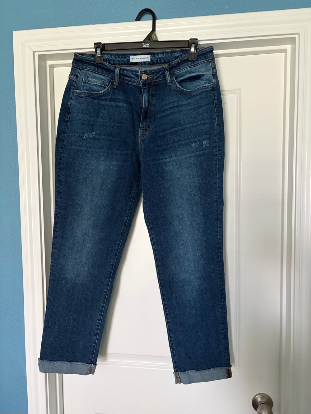 Flying Monkey Women's Dark Blue Boyfriend Jeans